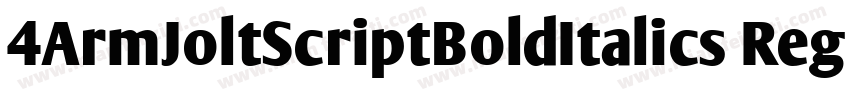 4ArmJoltScriptBoldItalics Regular字体转换